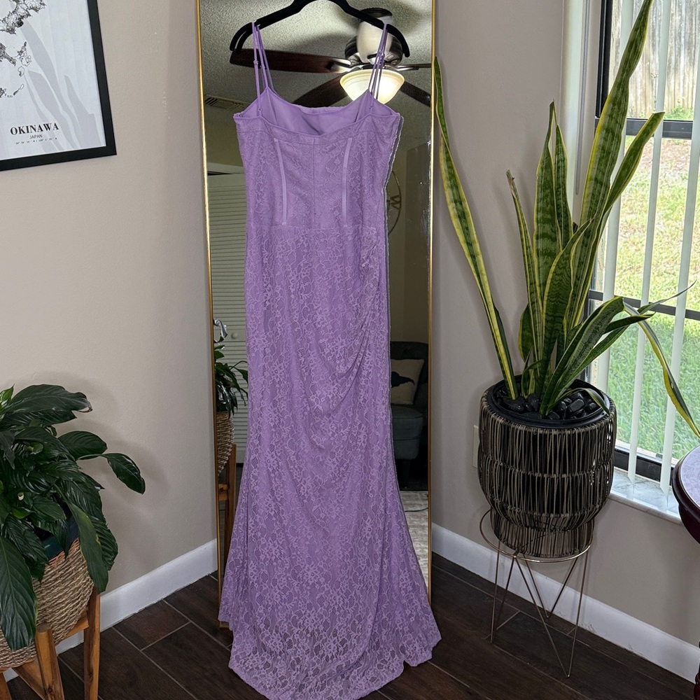 House of CB 'Antonina' orchid lace corset maxi dress - Picture 5 of 6